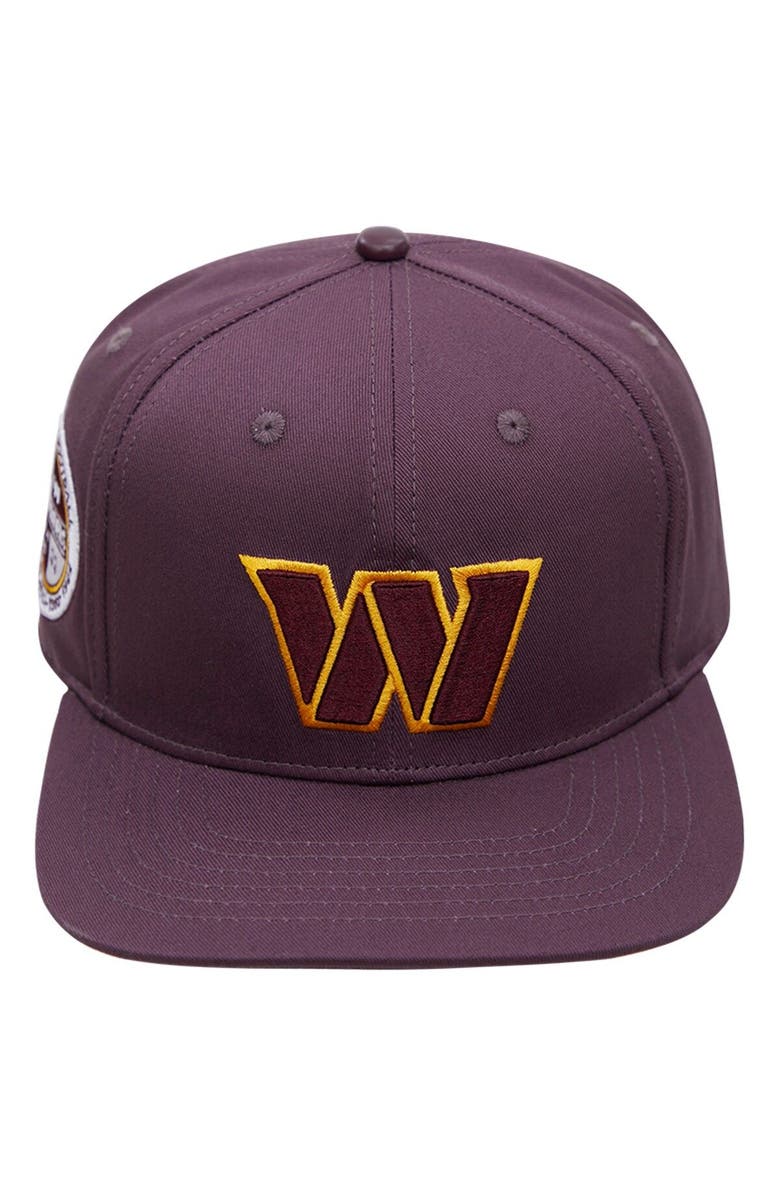 PRO STANDARD Men's Pro Standard Burgundy Washington Commanders Classic Snapback Hat, Alternate, color,
