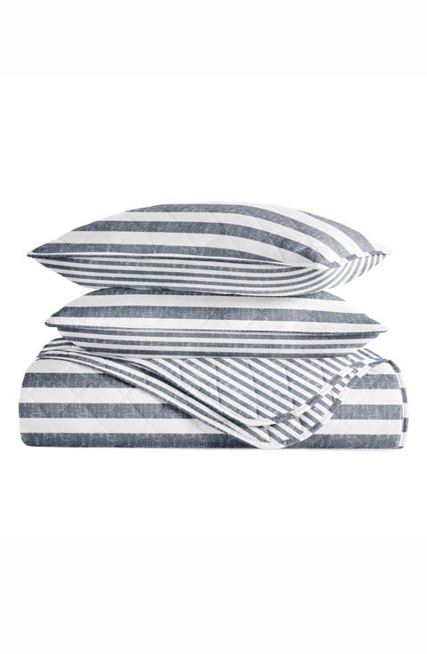 Pattern Reversible Quilt & Sham Set