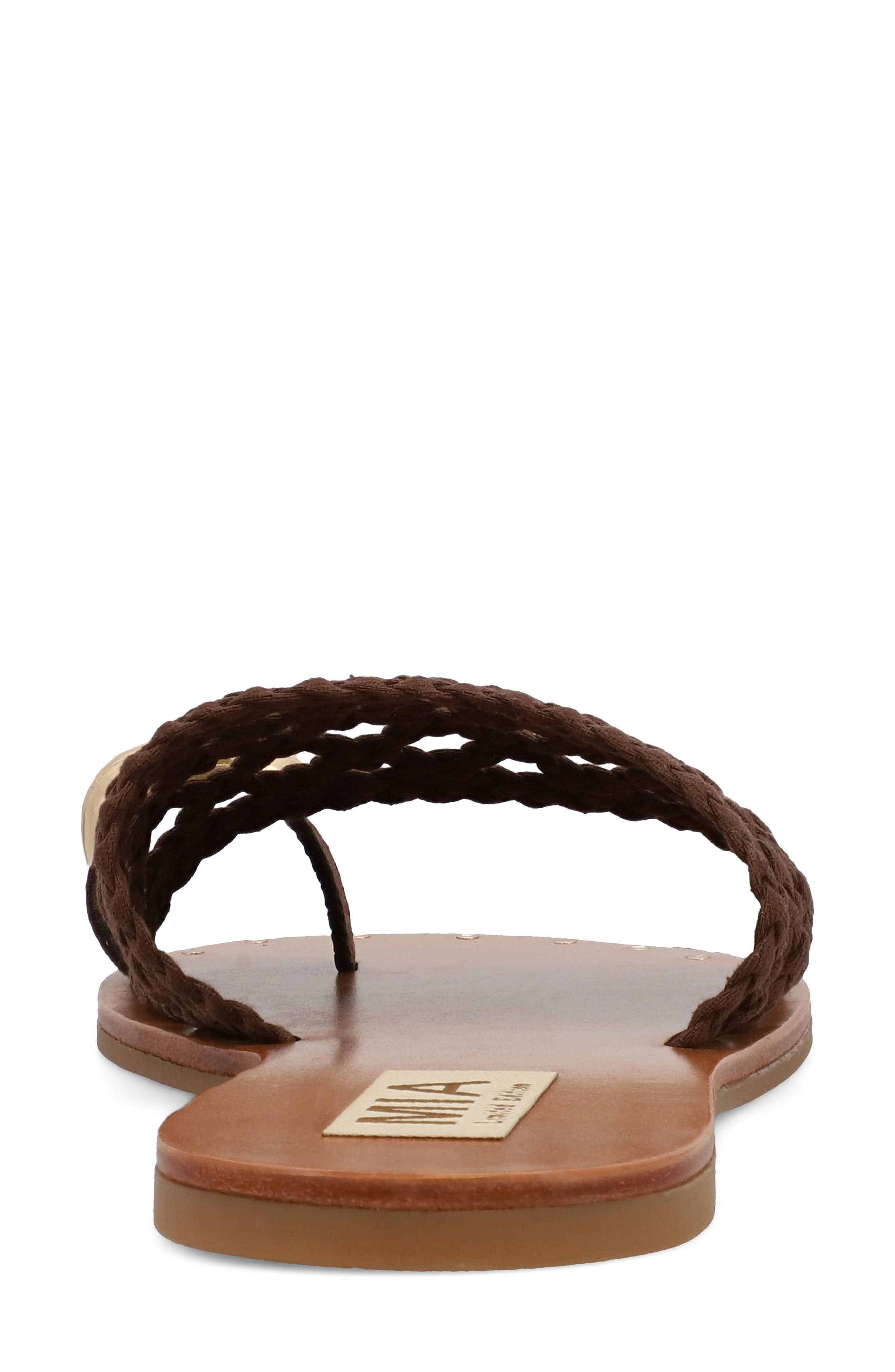 Tiva Slide Sandal, Alternate, color, BROWN WOVE