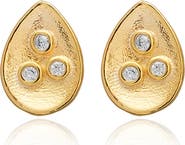 Mazin Jewels Pear Studs
