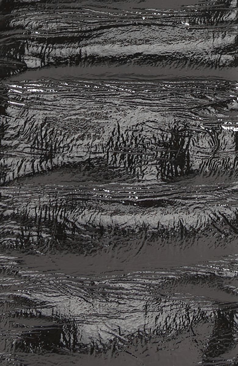 McQueen Fitted Long Lambskin Leather Gloves, Alternate, color,