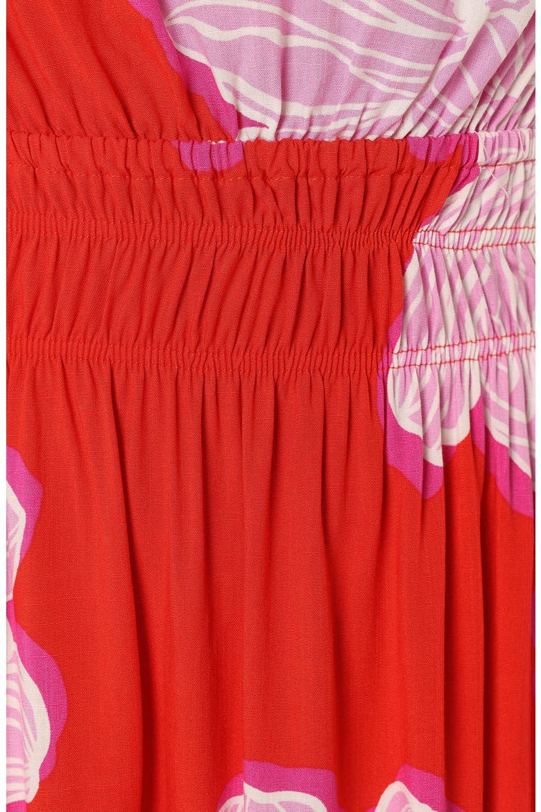 Sybel Floral Sundress, Alternate, color, RED PINK FLORAL