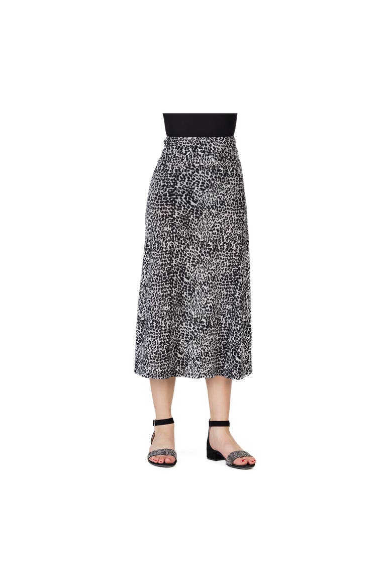 Elastic Waistline Maxi Skirt, Main, color, Grey Multi