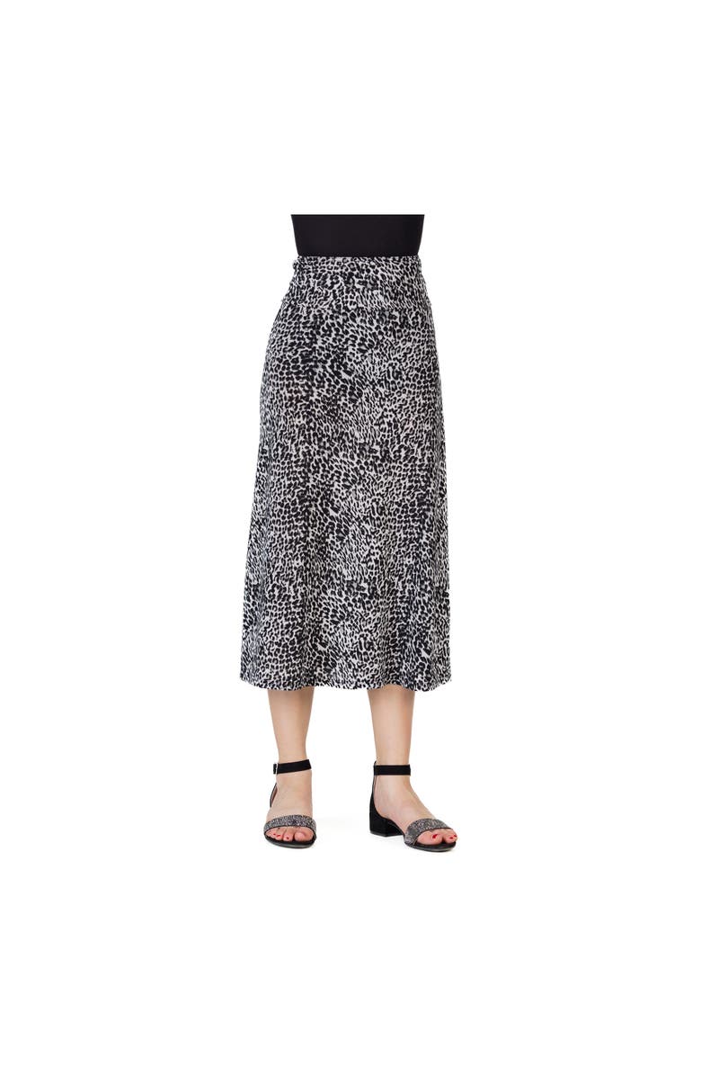 24sevenKid Elastic Waistline Maxi Skirt, Main, color, Grey Multi