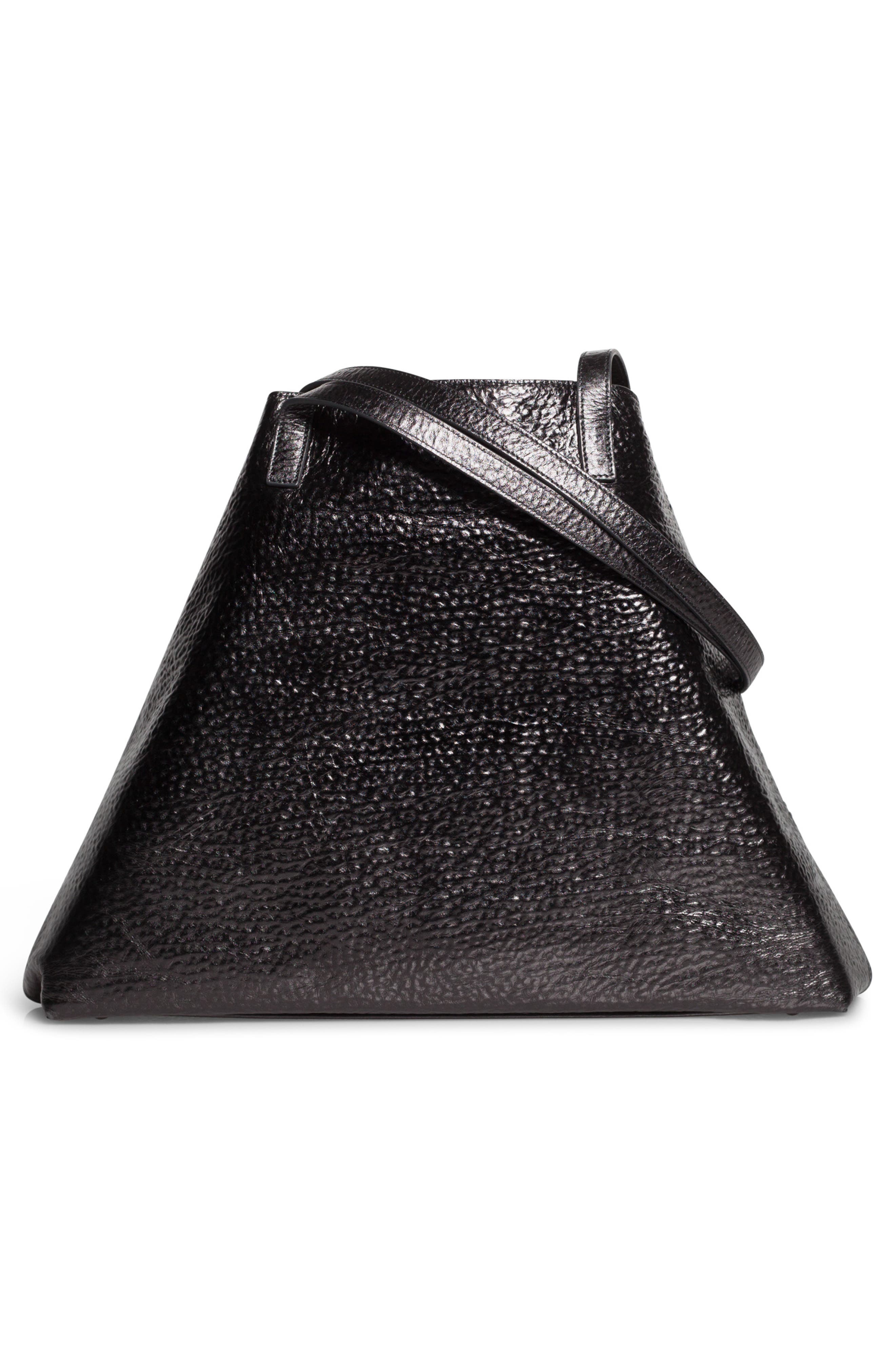 Akris AI Hammered Calfskin Leather Tote, Alternate, color, 