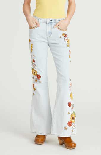 Farrah Embroidered Flare Jeans