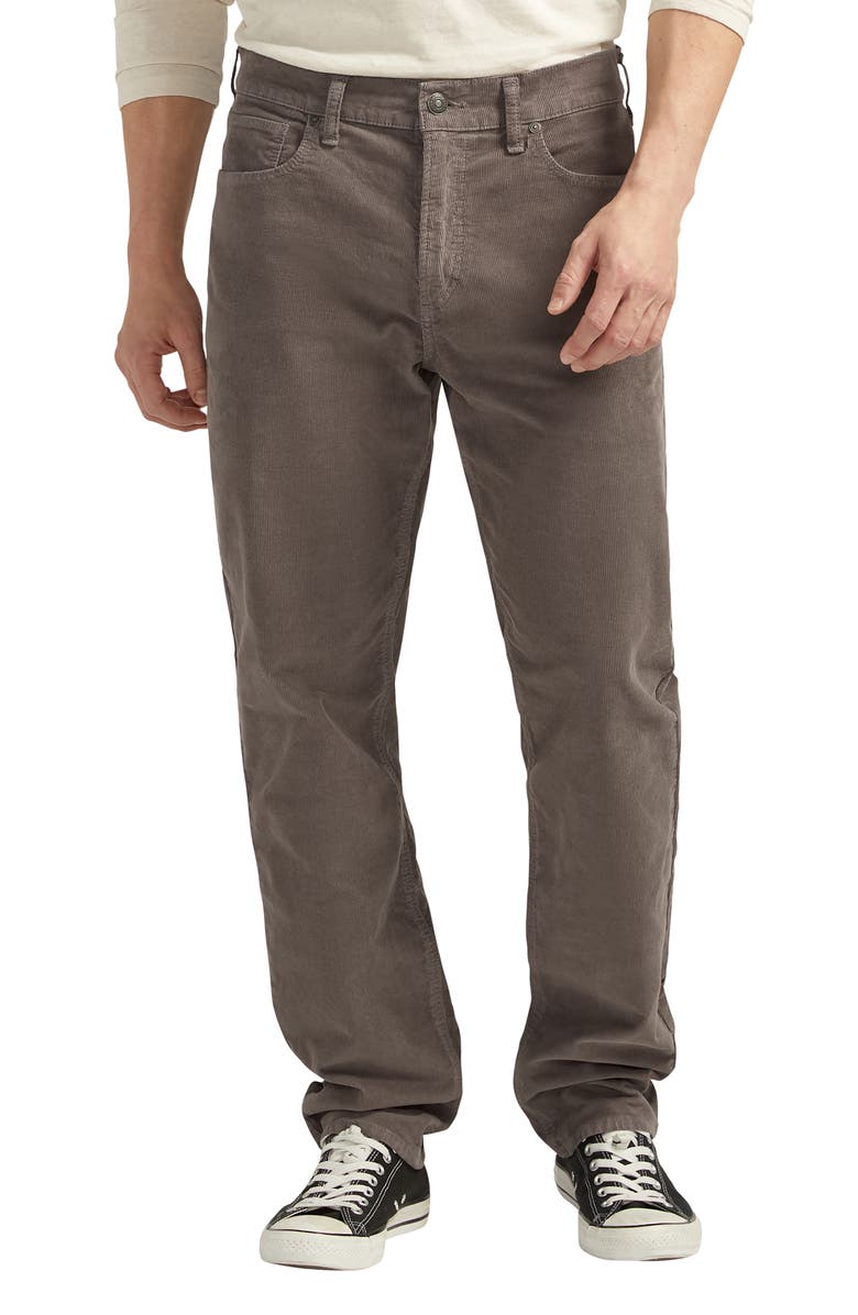 Silver Jeans Co. Eddie Athletic Fit Tapered Corduroy Jeans, Main, color,