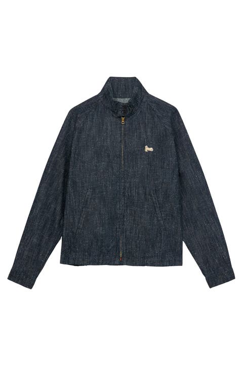 Carol Indigo Rinse Denim Zip-Up Jacket