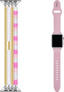 Posh Tech Bestie 2-Pack Beaded & Silicone Apple Watch® Watchbands