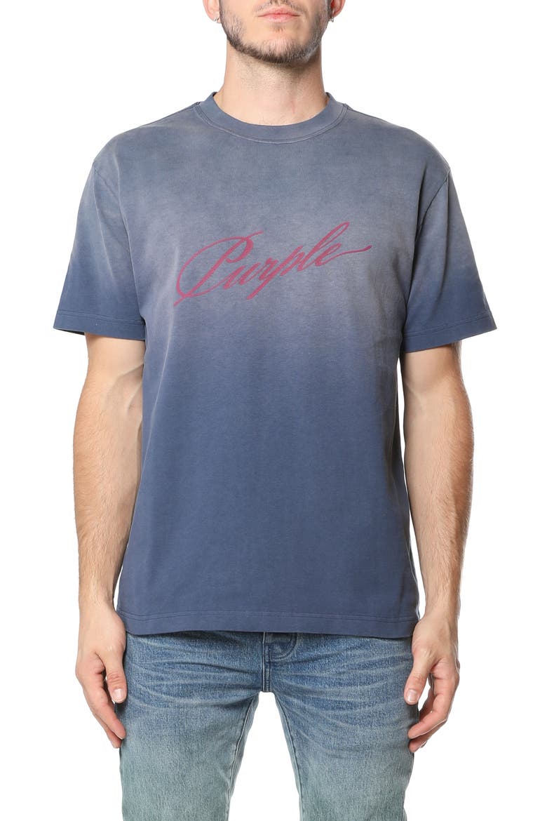 Heavyweight Cotton Graphic T-Shirt, Main, color, BLUE