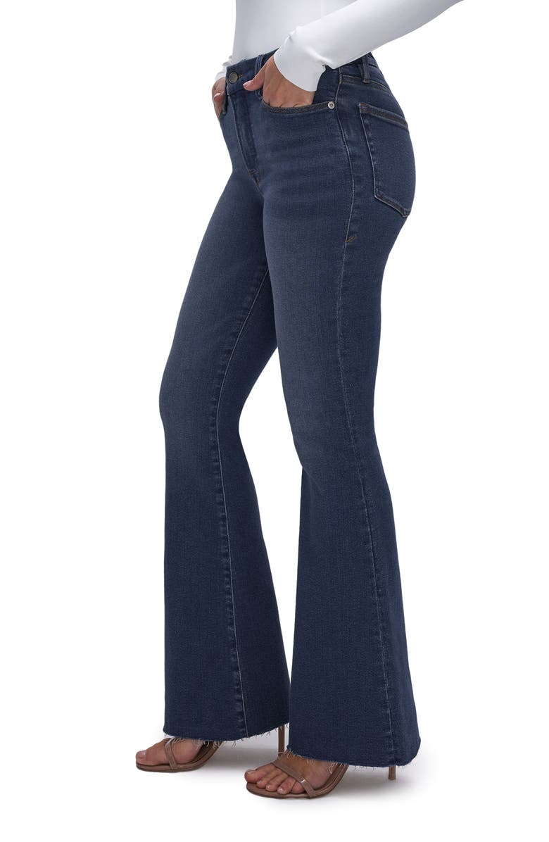 Good American Good Legs Flare Jeans, Alternate, color,