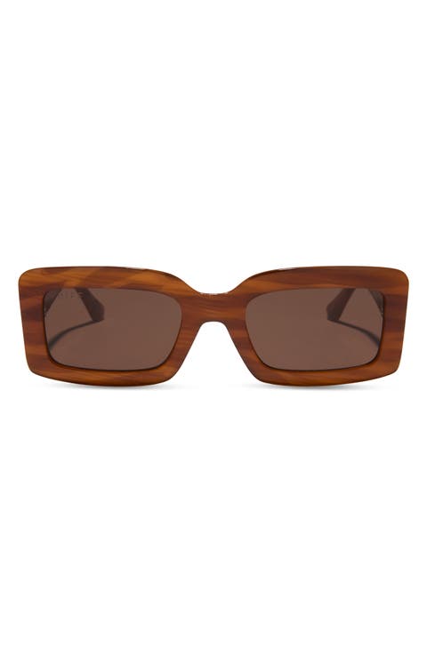 Katie 52mm Gradient Rectangle Sunglasses