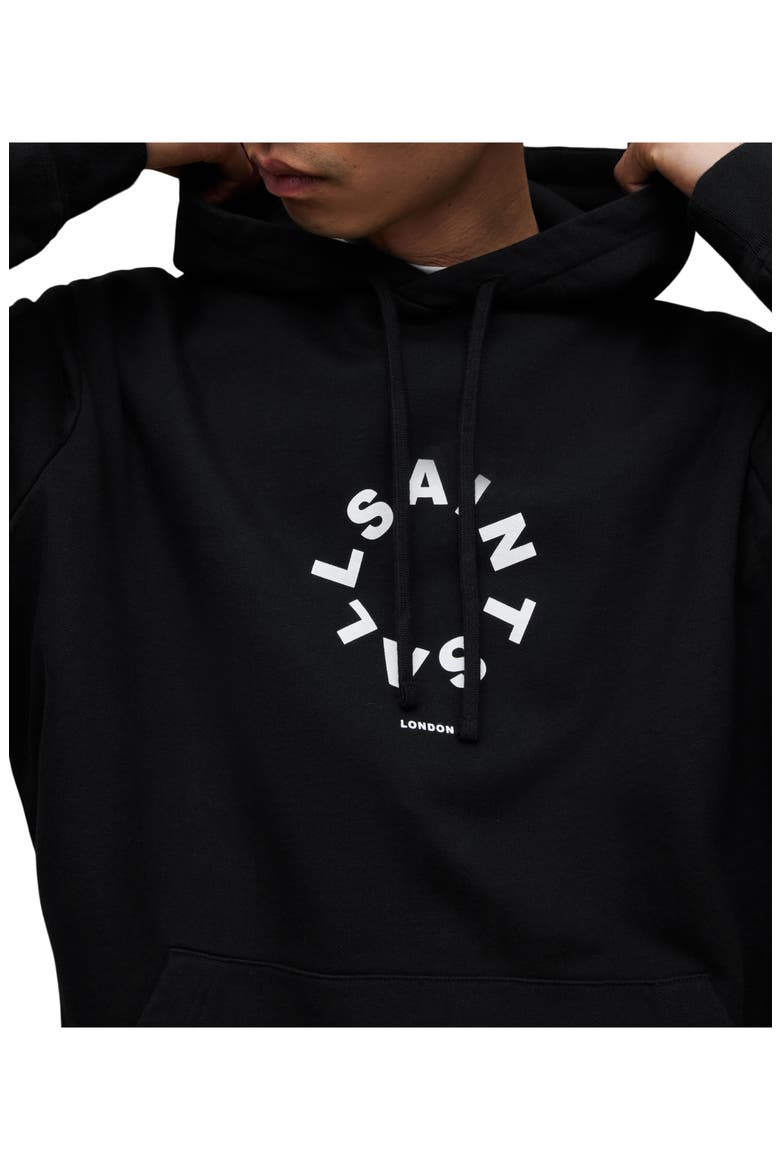 Tierra Pullover Graphic Hoodie, Alternate, color, JET BLACK