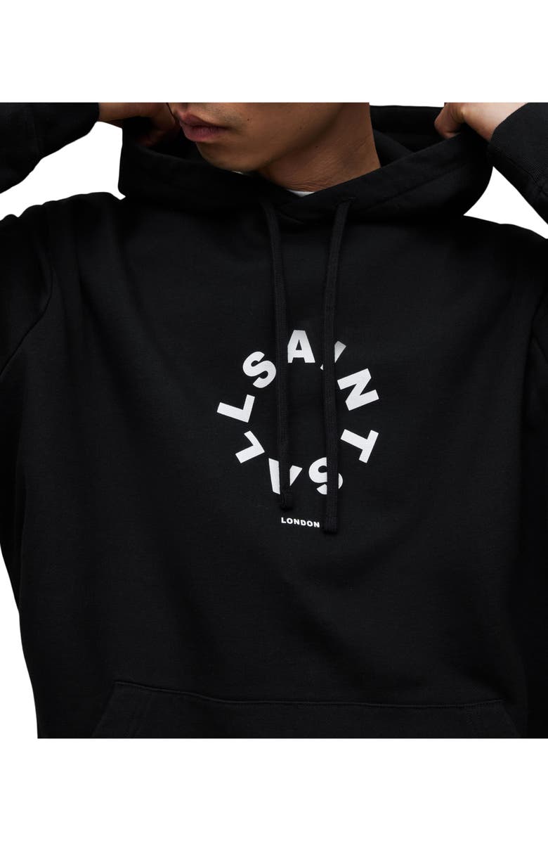 AllSaints Tierra Pullover Graphic Hoodie, Alternate, color,