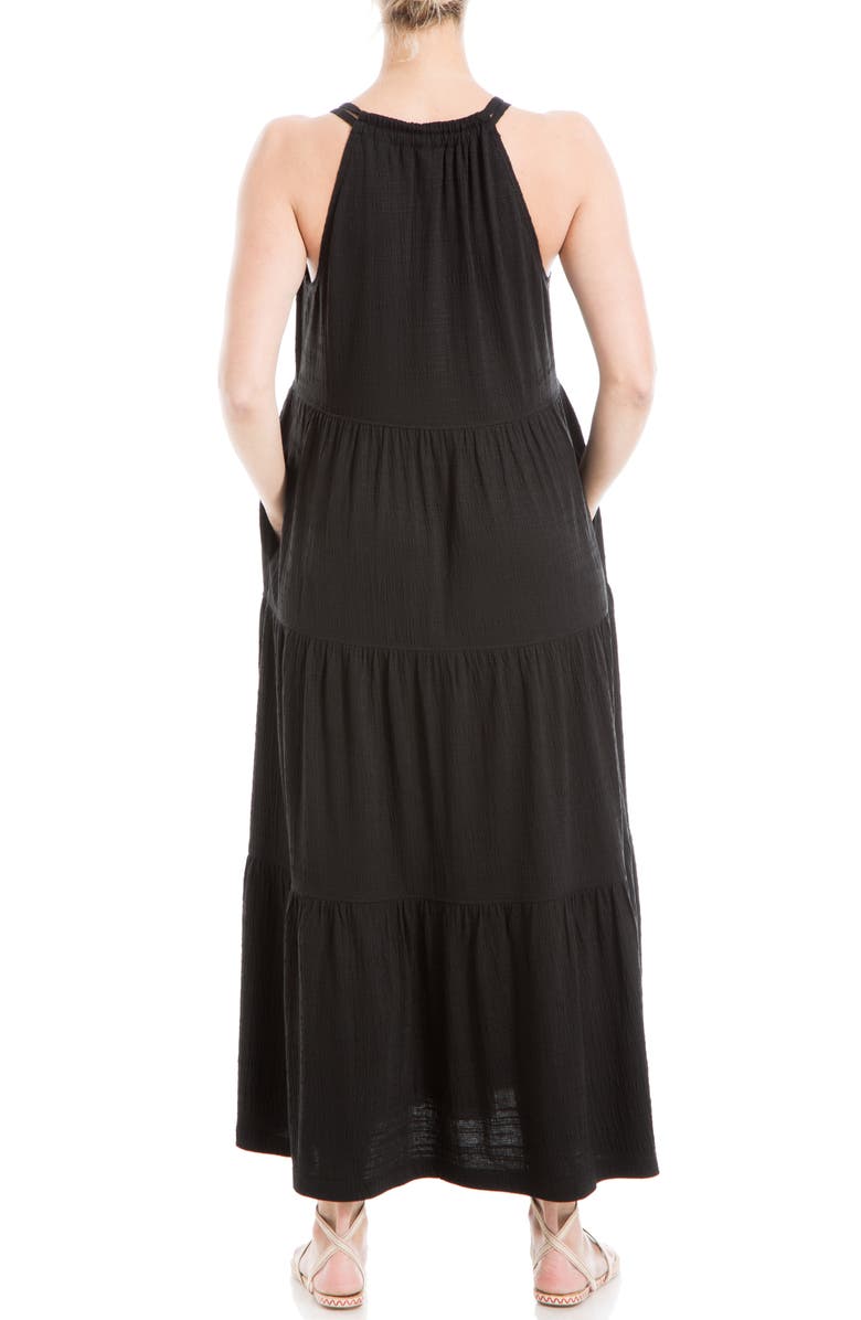 MAX STUDIO Sleeveless Tiered Maxi Dress, Alternate, color,