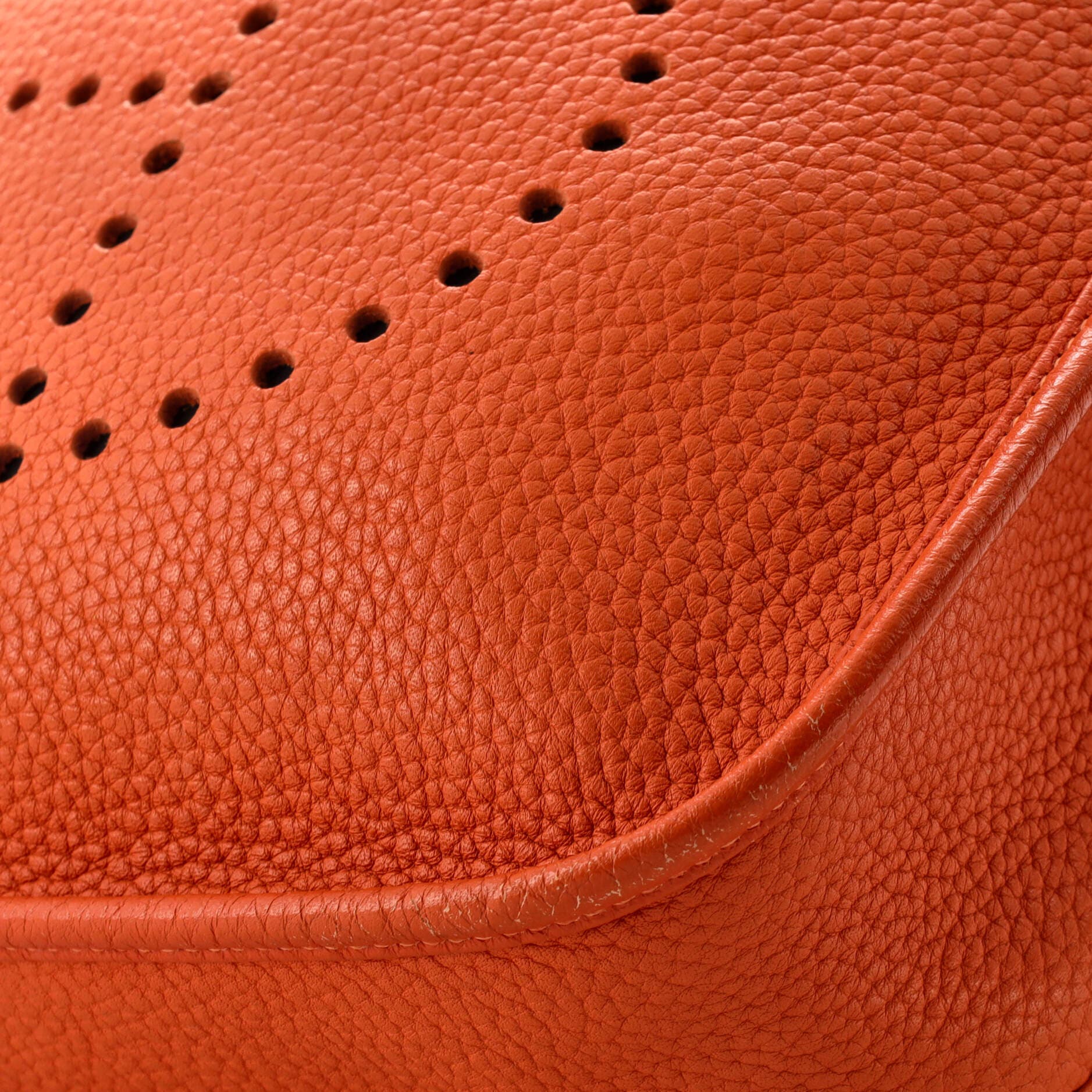 Pre-Owned Hermes Evelyne Bag Gen III Clemence PM, Alternate, color, Orange H