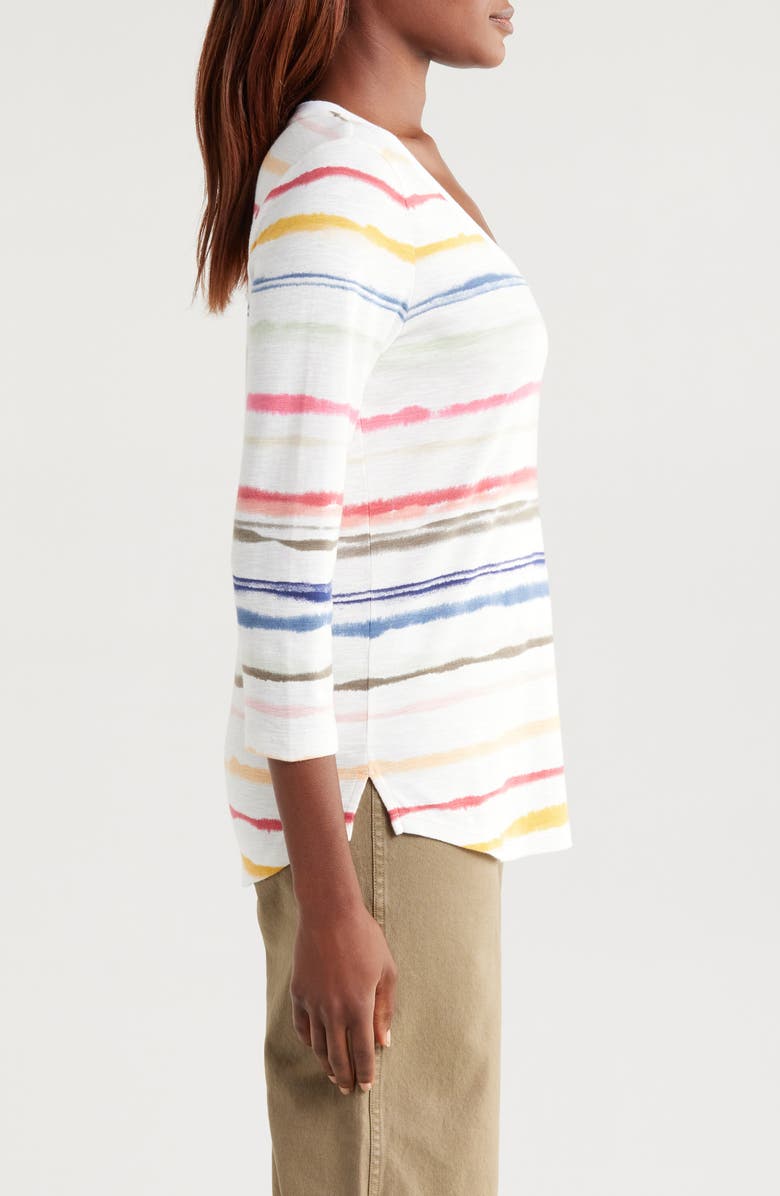 Tommy Bahama Ashby Isles Sealight Stripe Cotton Top, Alternate, color, 