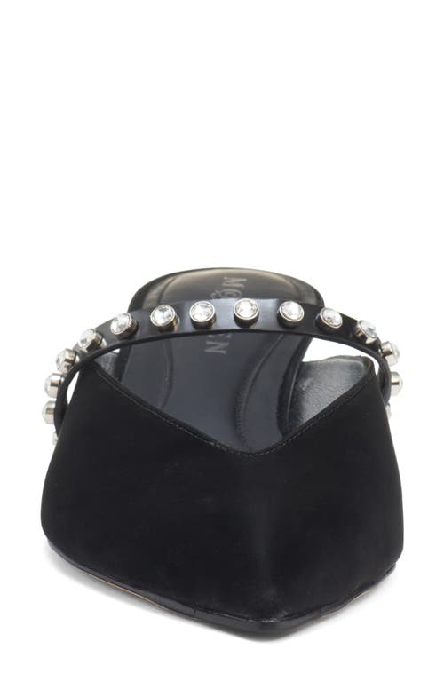 Alexander Mcqueen Nylon Revel Heeled Mules 50 In Black