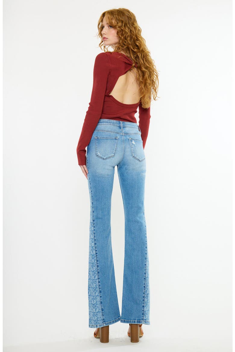 Odalis Mid Rise Flare Jeans, Alternate, color, Medium Wash