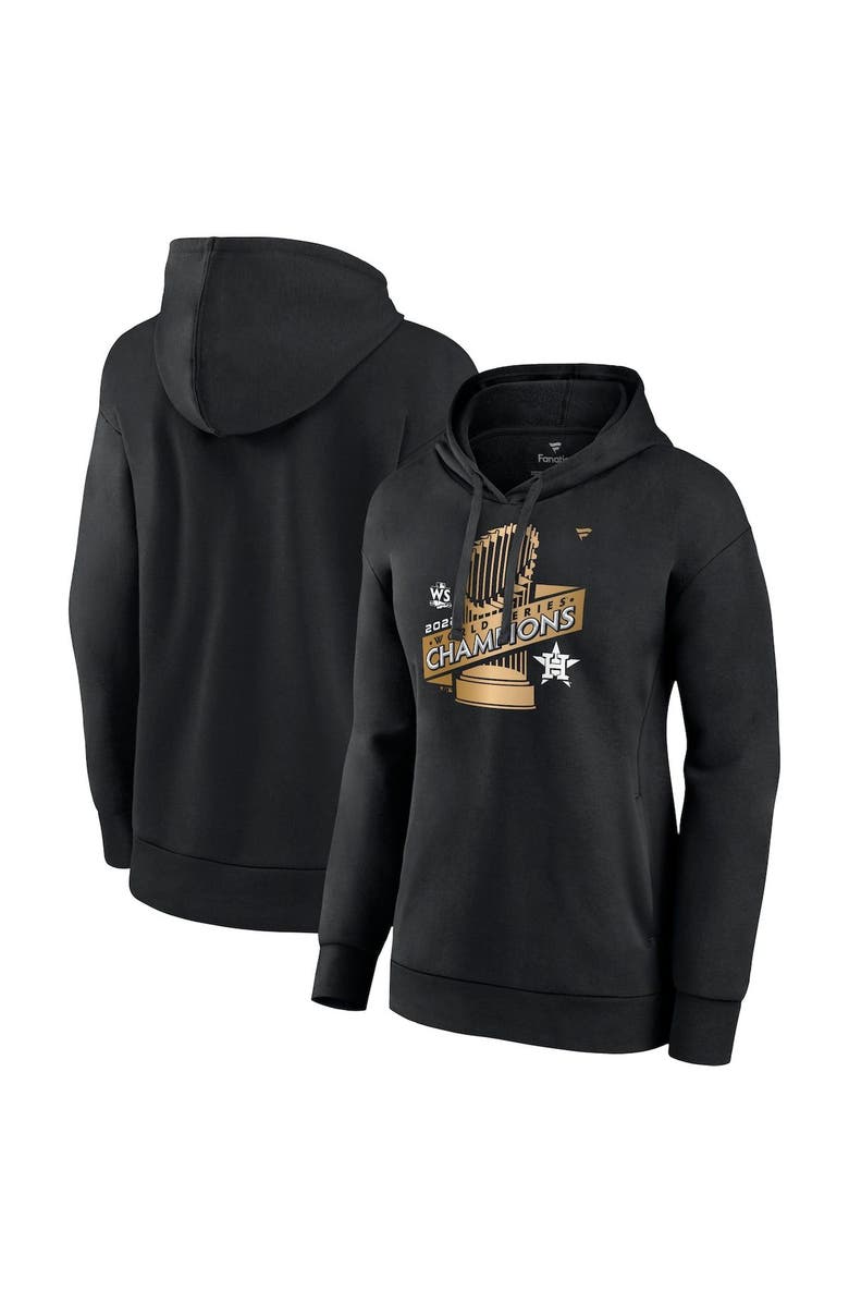 FANATICS Women's Fanatics Branded Black Houston Astros 2022 World Series Champions Parade Pullover Hoodie, Main, color,