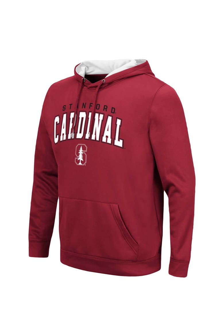 Men's Colosseum Cardinal Stanford Cardinal Resistance Pullover Hoodie, Alternate, color, Cardinal