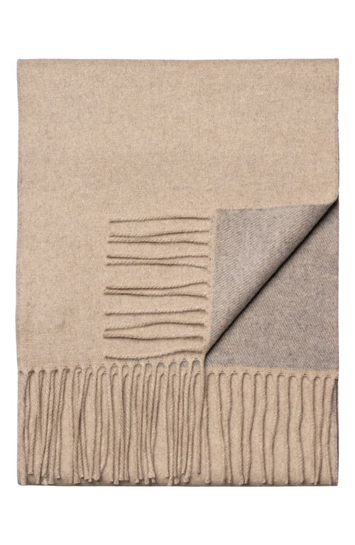 Eton Reversible Cashmere Scarf In Neutral