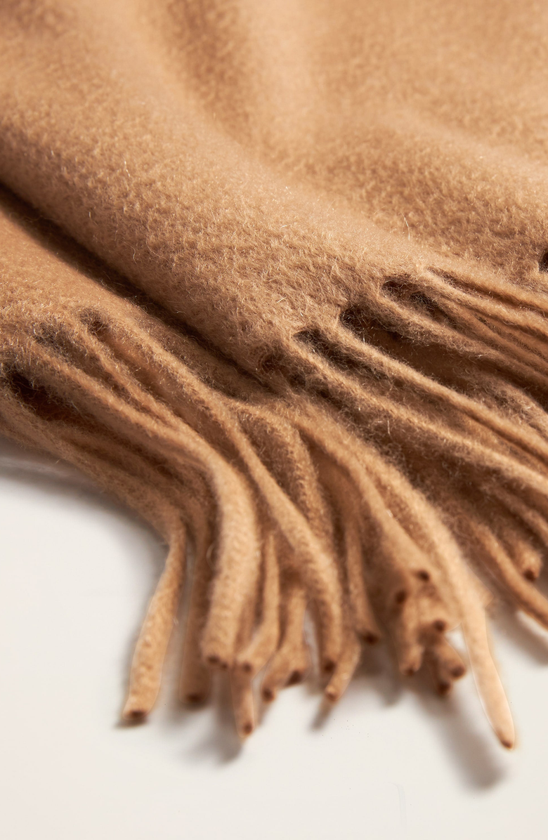 Italic Cleo Cashmere Scarf, Alternate, color, Camel