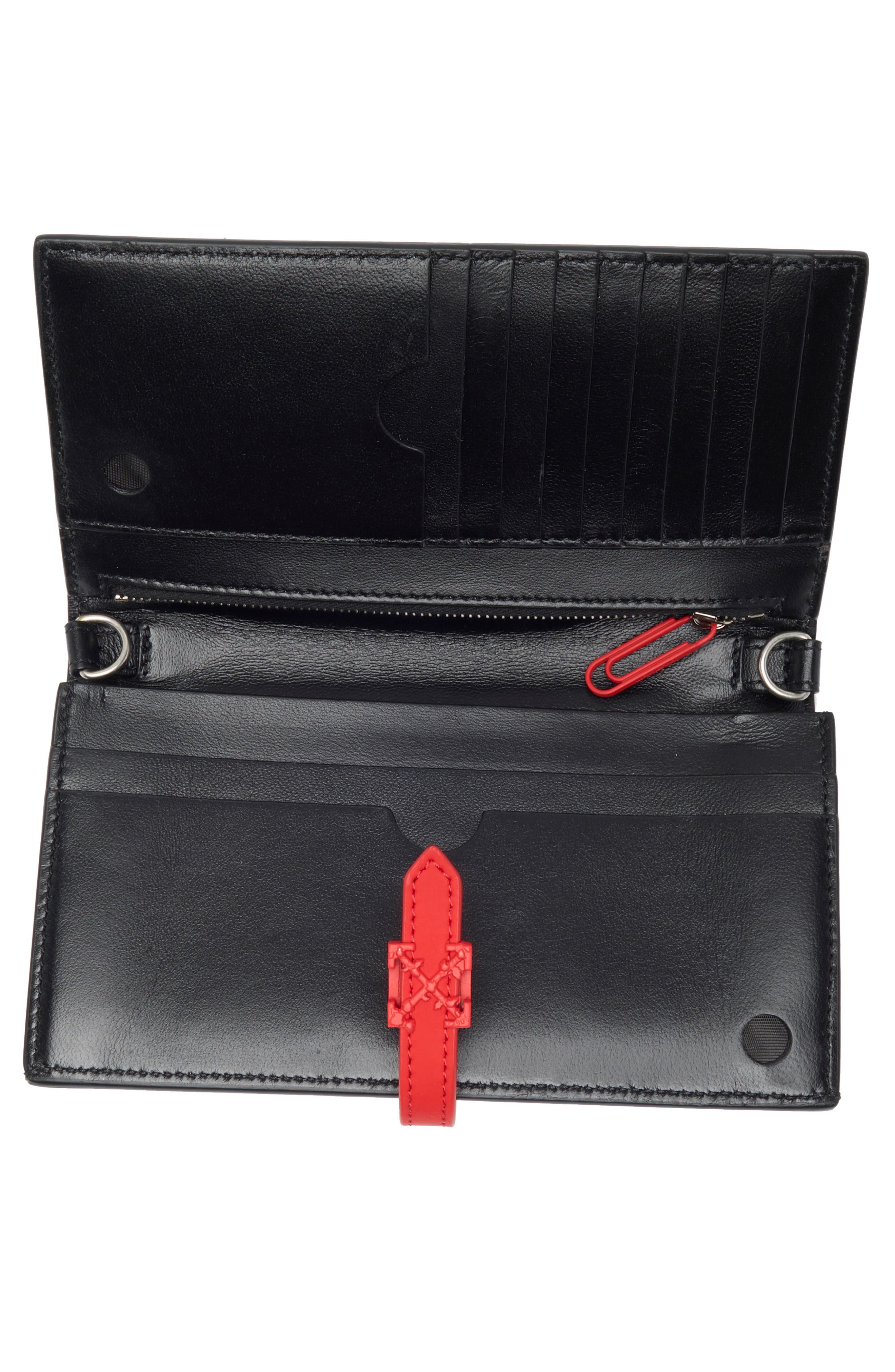 Off-White Monogram Wallet On A Chain, Alternate, color, 