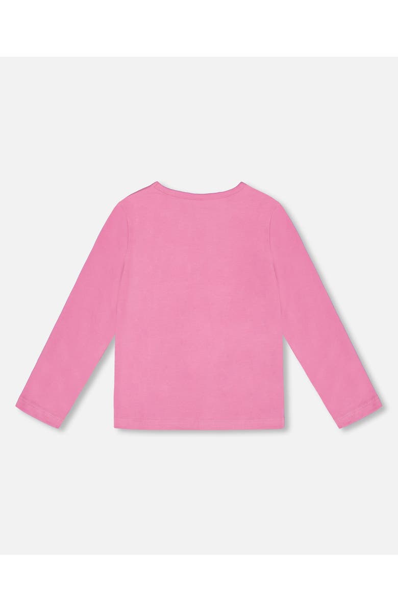 Deux par Deux Girl's Long Sleeve T-Shirt Pink, Alternate, color, 