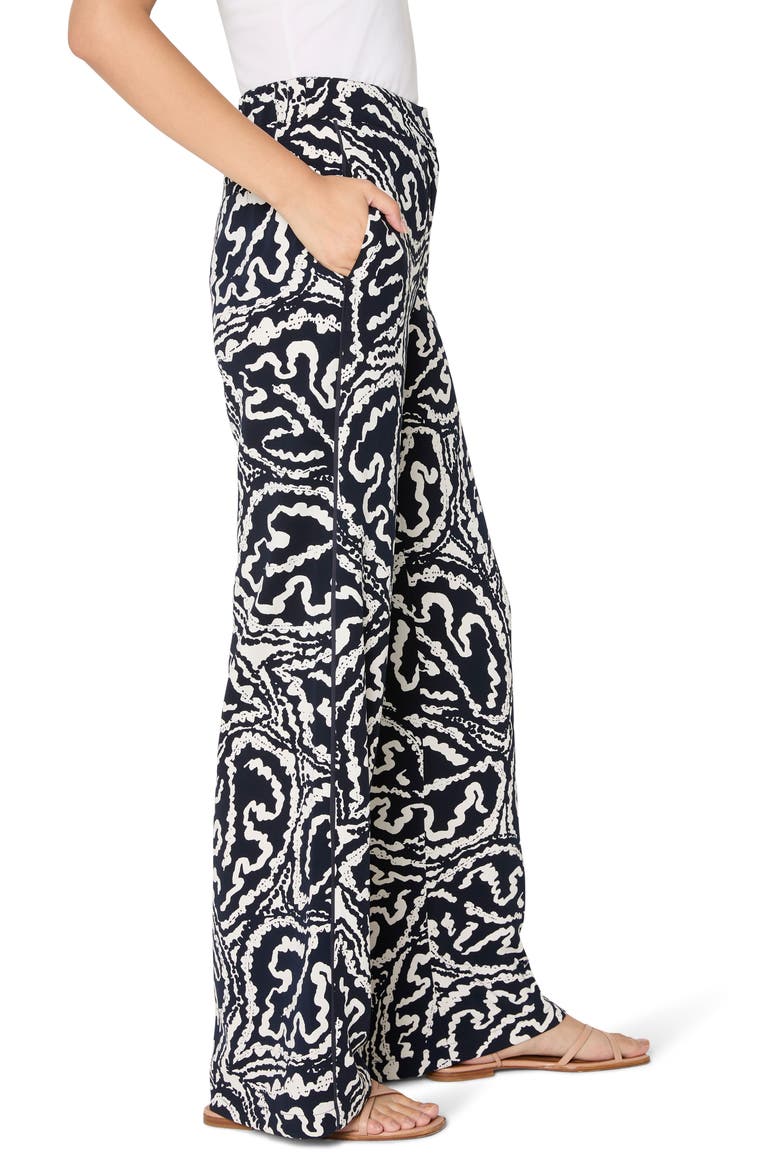 Indigo Leaf Wide Leg Pants, Alternate, color, INDIGO MULTI