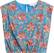 LOVE THE LABEL Cambrie Floral Print Sleeveless Shirt