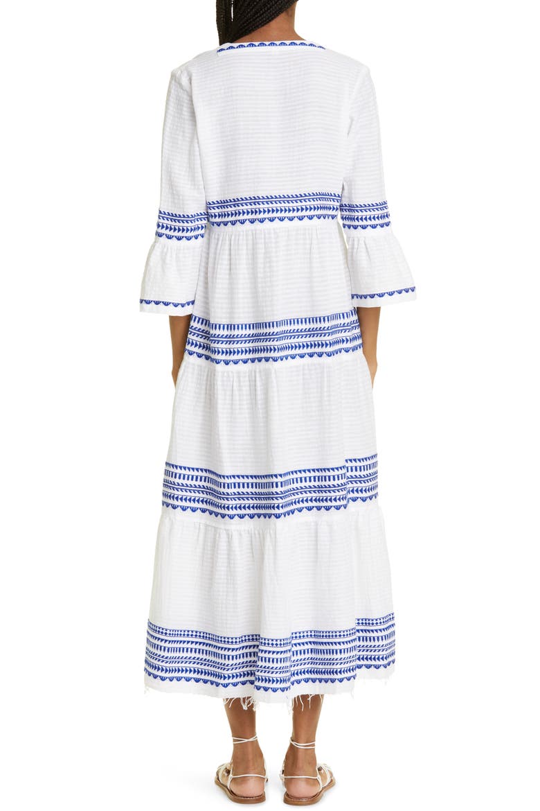 Yani Flutter Dress, Alternate, color, BLUE