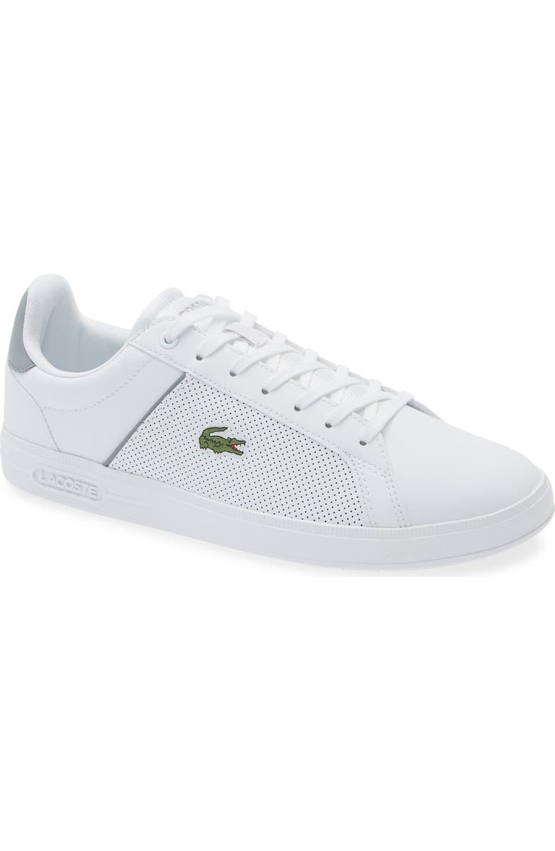 Lacoste Low Top Court Sneaker, Main, color, White/ Grey