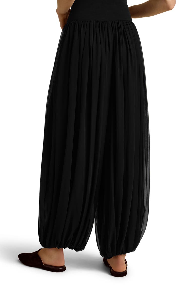 Draped Cocoon Pant, Alternate, color, Black