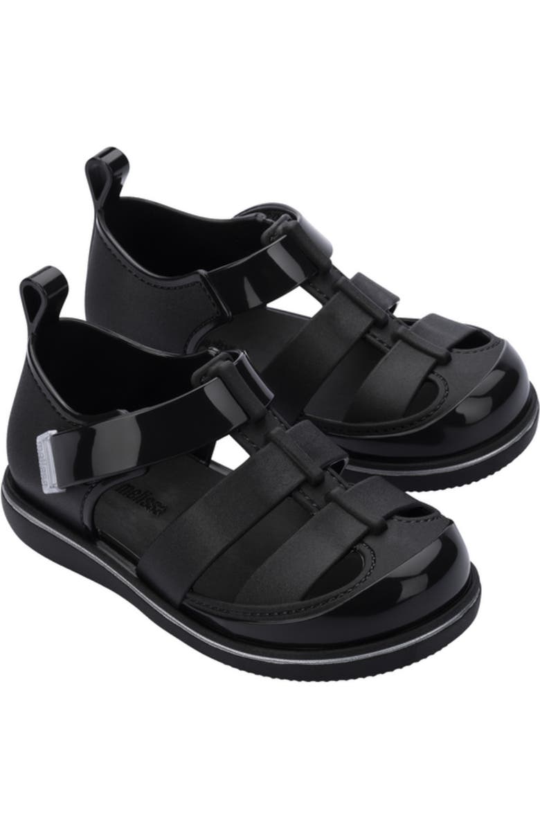 Mini Melissa Kids' Smash Jelly Sandal, Main, color, Black