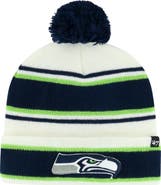 '47 Men's '47 Navy Seattle Seahawks Powerline Cuffed Knit Hat with Pom