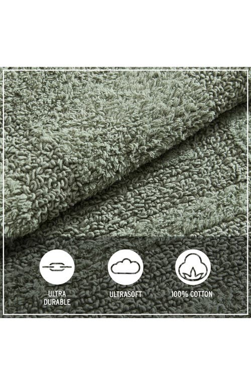 Eddie Bauer Logan Reversible Bath Mat Set In Green
