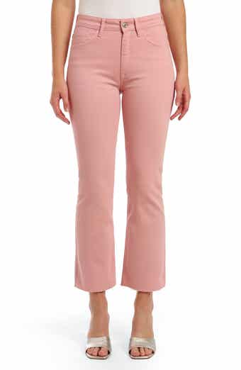Mavi Jeans Anika High Waist Raw Hem Crop Flare Jeans