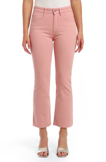 Mavi Jeans Anika High Waist Raw Hem Crop Flare Jeans