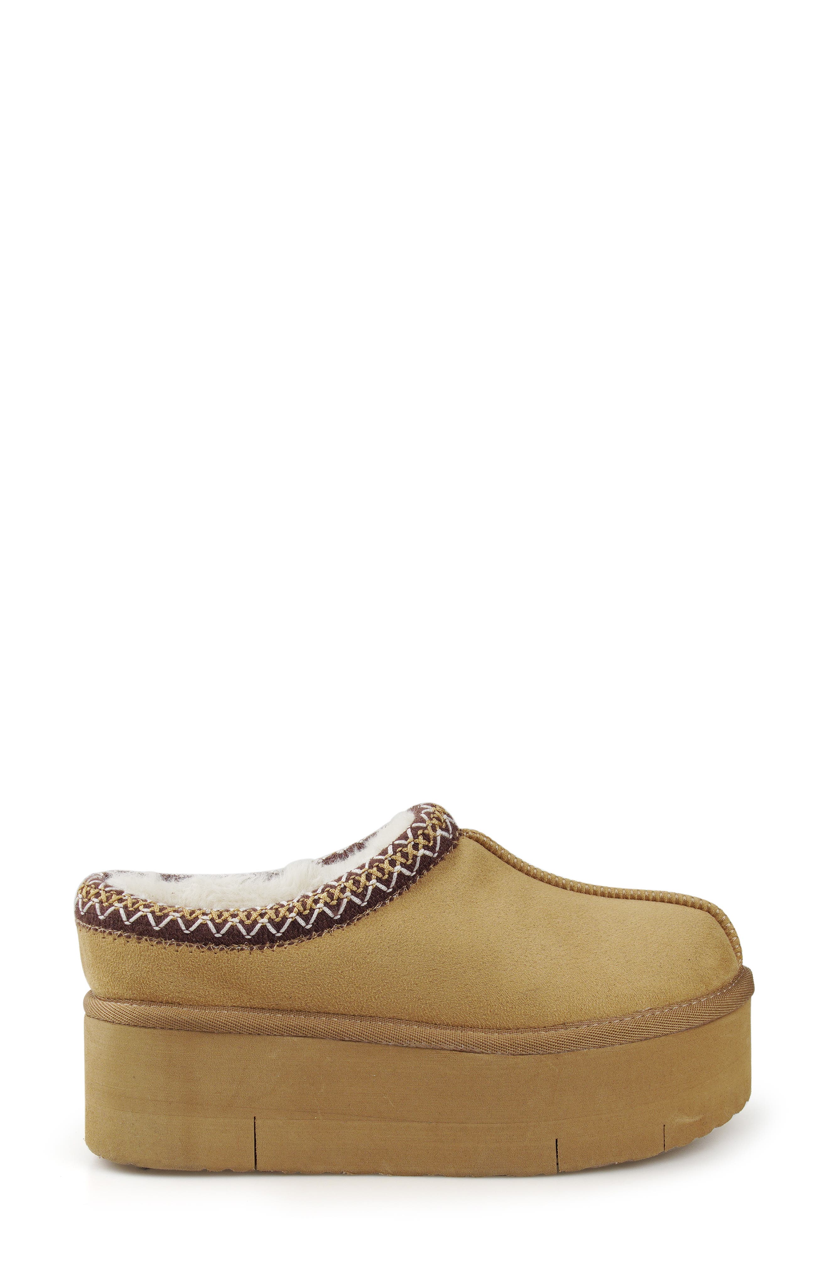 Faux Shearling Platform Bootie, Alternate, color, NEW SAND SUEDETTE - NSASD