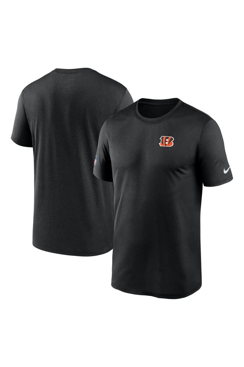 Men's Nike Black Cincinnati Bengals Sideline Legend Small Logo Dri-FIT T-Shirt, Main, color, Black