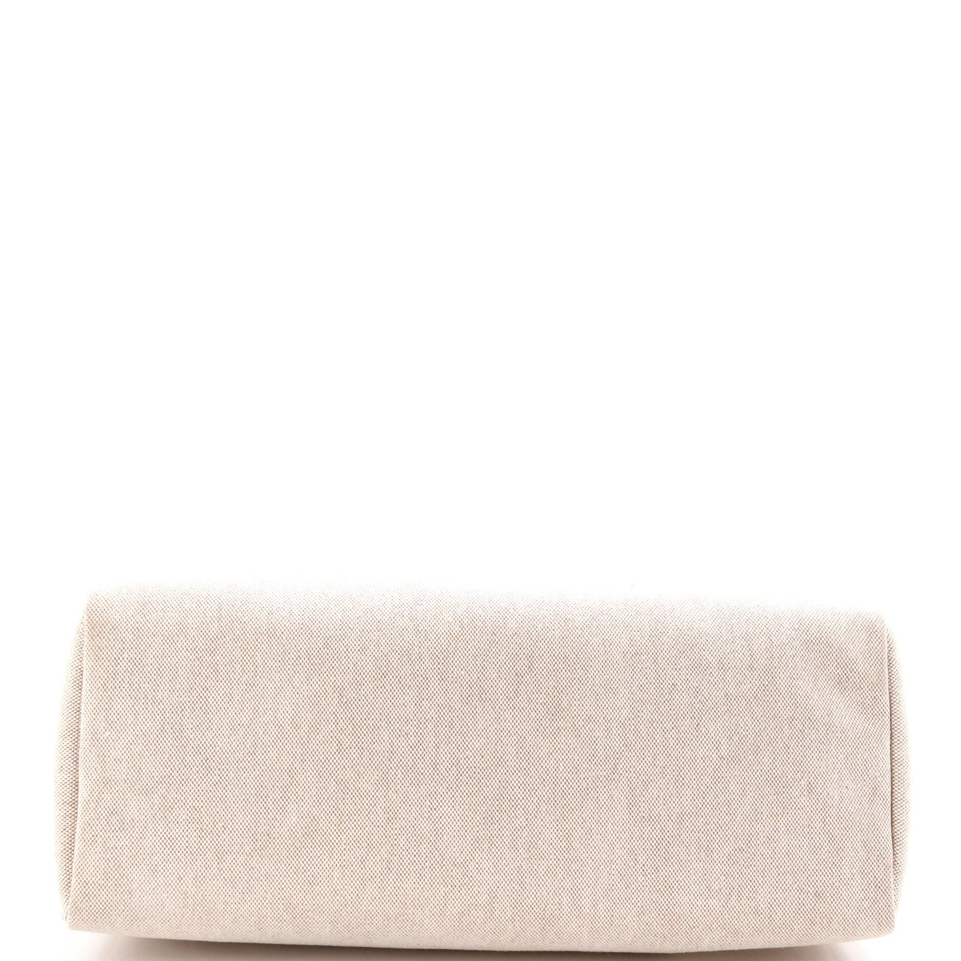 Pre-Owned Hermes Herbag Cabas Toile and Leather MM, Alternate, color, 