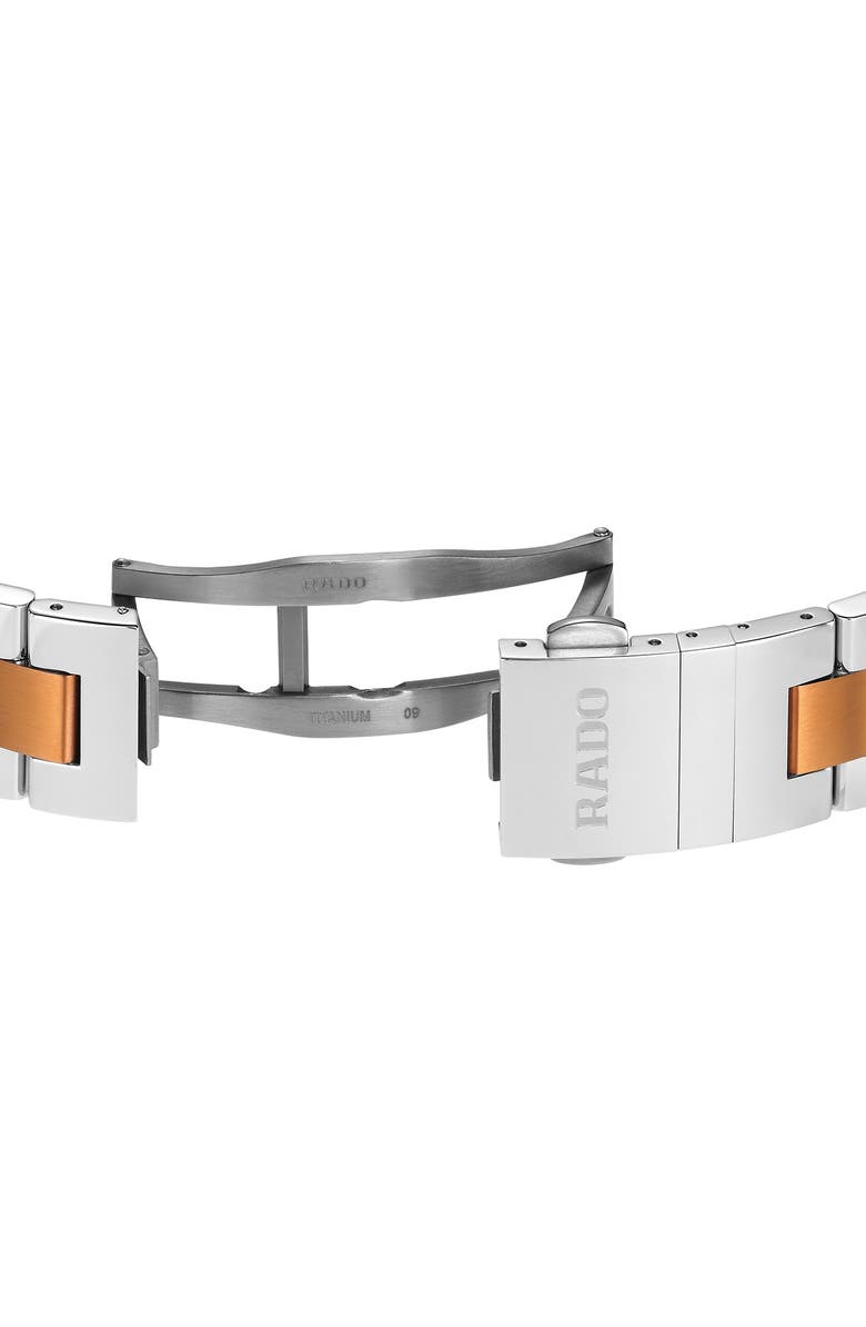 RADO Hyperchrome Chronograph Bracelet Watch, 45mm, Alternate, color, Black