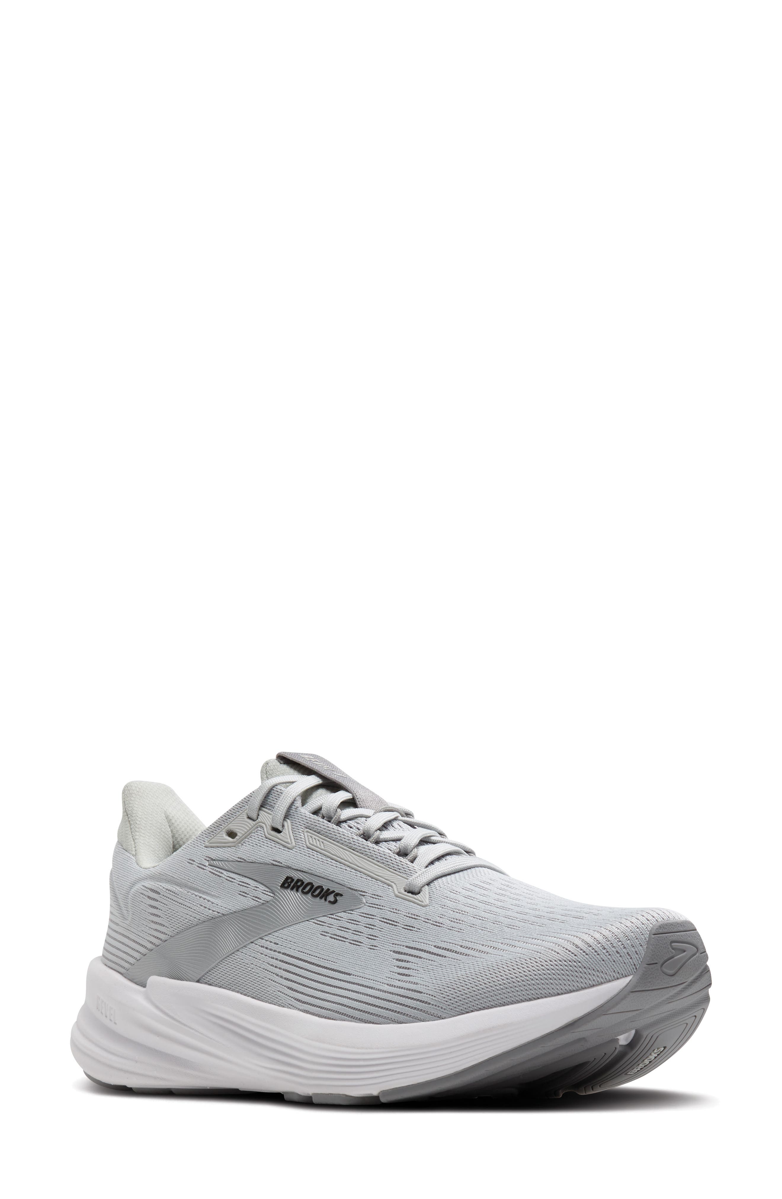 Brooks Revel 8 Running Shoe in Oyster Mushroom/Alloy/Silver 