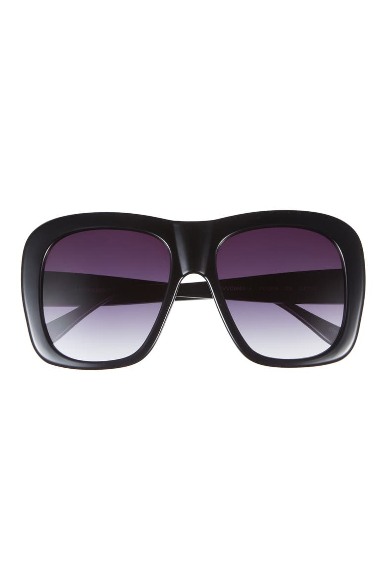 Square Sunglasses, Main, color, BLACK