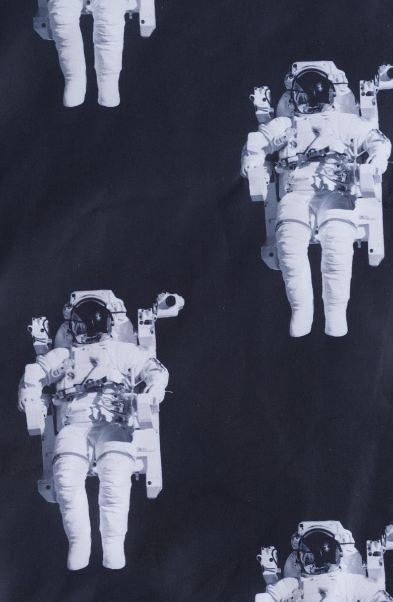 Andy & Evan Kids' x SPACEONE<sup>®</sup> Quilted Bomber Jacket with LED Light, Alternate, color, Black