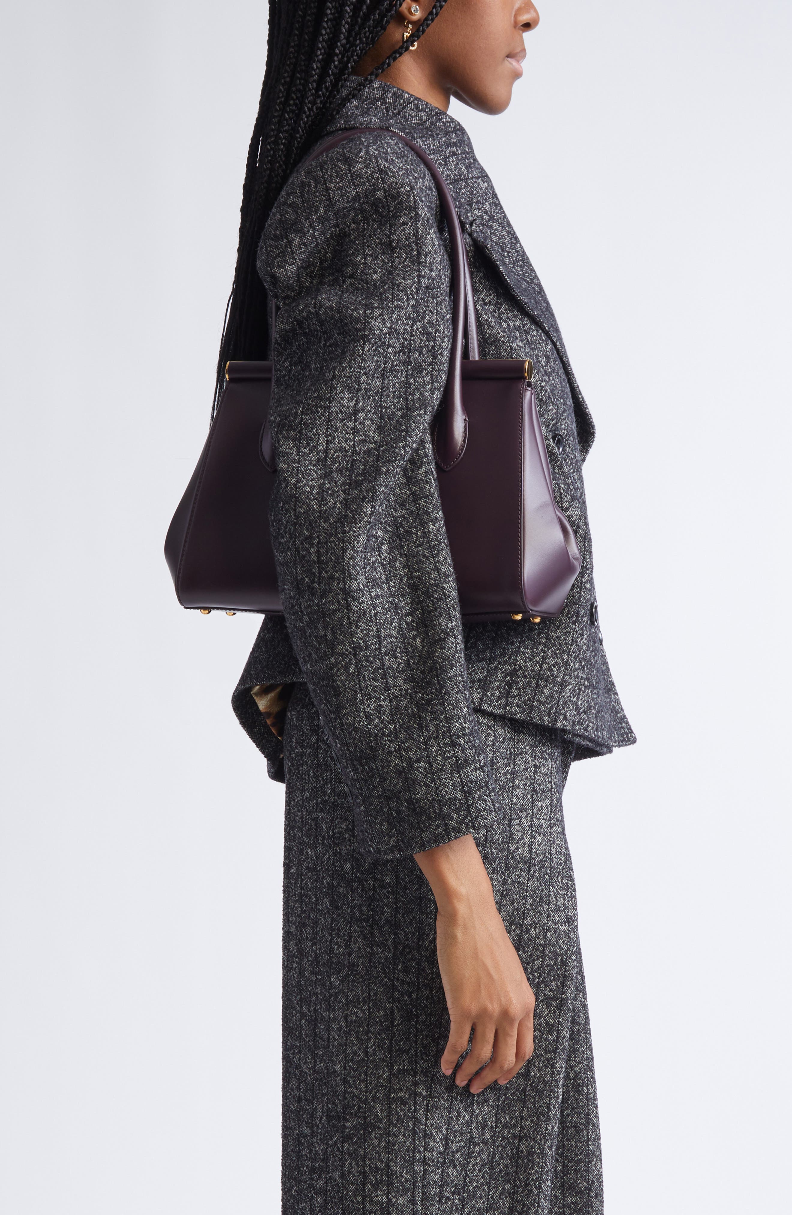 Dolce&Gabbana Marlene Everyday Bag, Alternate, color, 8M073 Mosto