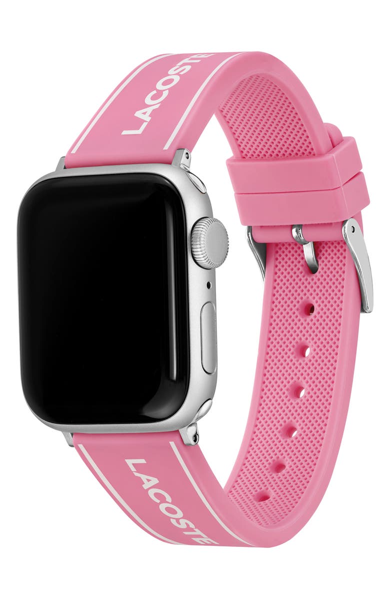 Lacoste Silicone Apple Watch<sup>®</sup> Watchband, Alternate, color, 