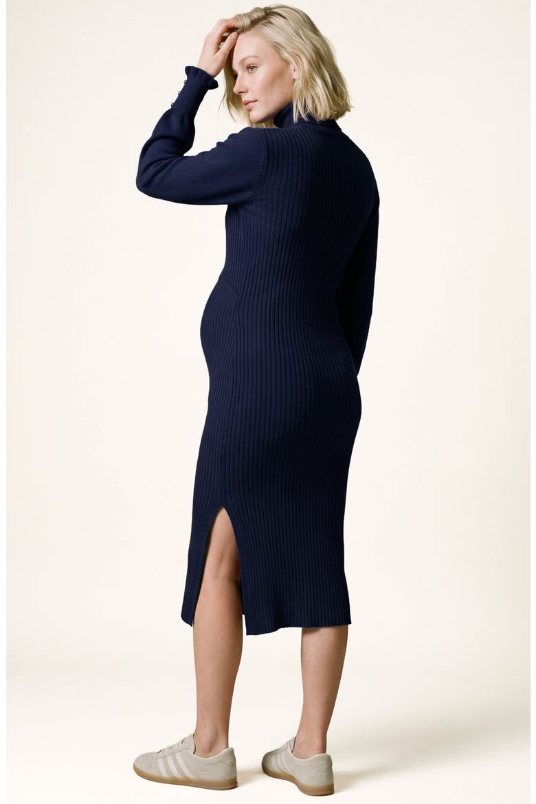 Maternity and Nursing Dress Adriana, Alternate, color, Navy