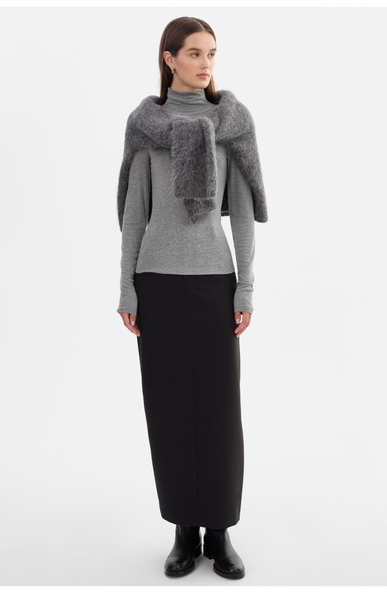 LAMARQUE Sadie | Long Sleeve Mockneck Top, Main, color, Heather Grey